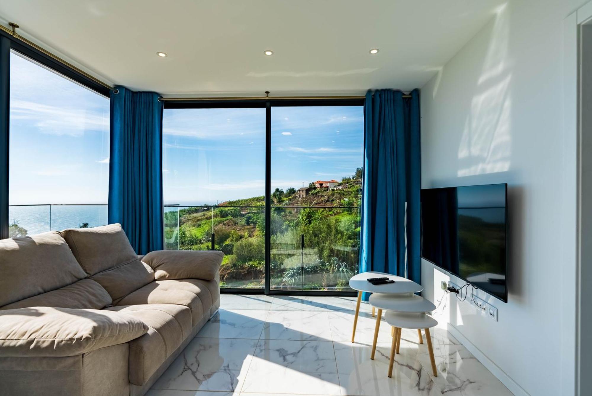 Appartamento Casa Branca, Beautiful Sea View Estreito Da Calheta Esterno foto